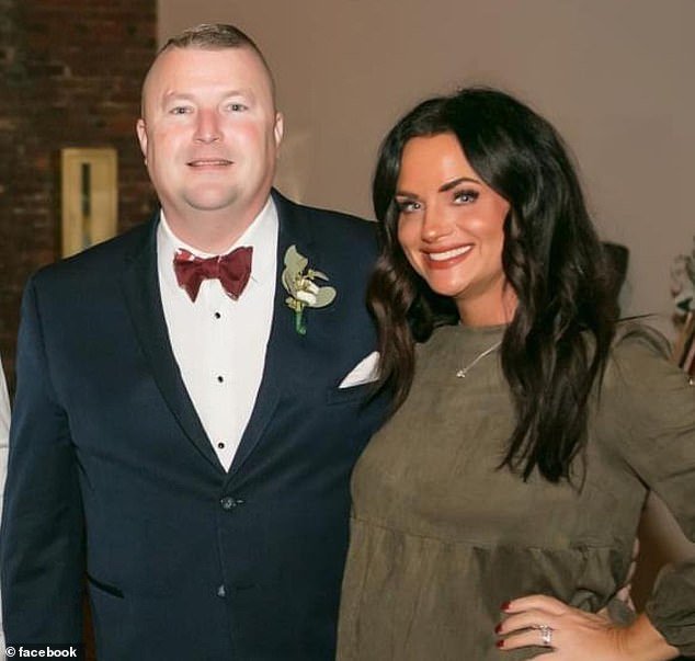Court documents also allege that Noel at one point had an affair, during which he impregnated Clark County Council member Brittney Ferree, who gave birth to his child (pictured here with wife Misty)
