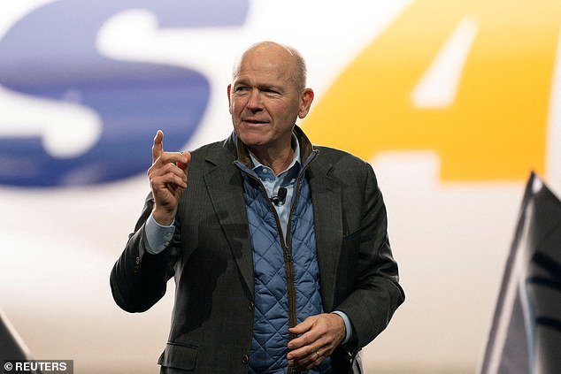 The US aviation regulator subsequently ordered the grounding of 171 planes for inspections before the order was lifted later that month (Photo: Boeing CEO Dave Calhoun)