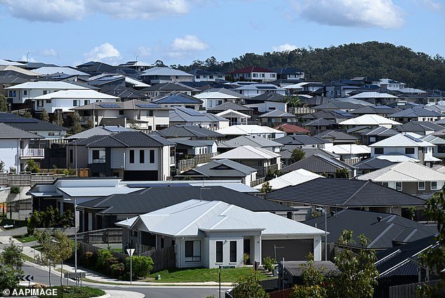The warning came after ME Bank cut its fixed rate by 60 basis points on Friday, dropping the lowest rate for owner-occupiers to just 5.79 percent (pictured are homes in Ipswich, southwest of Brisbane).