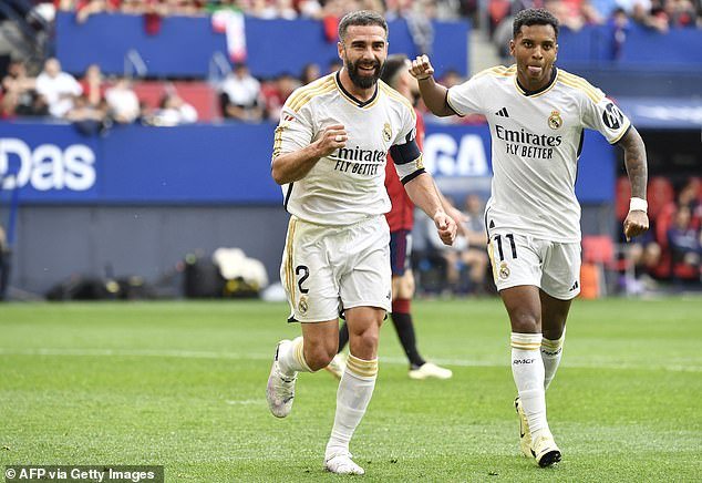 Right back Dani Carvajal is currently playing the best football of his career for Real Madrid