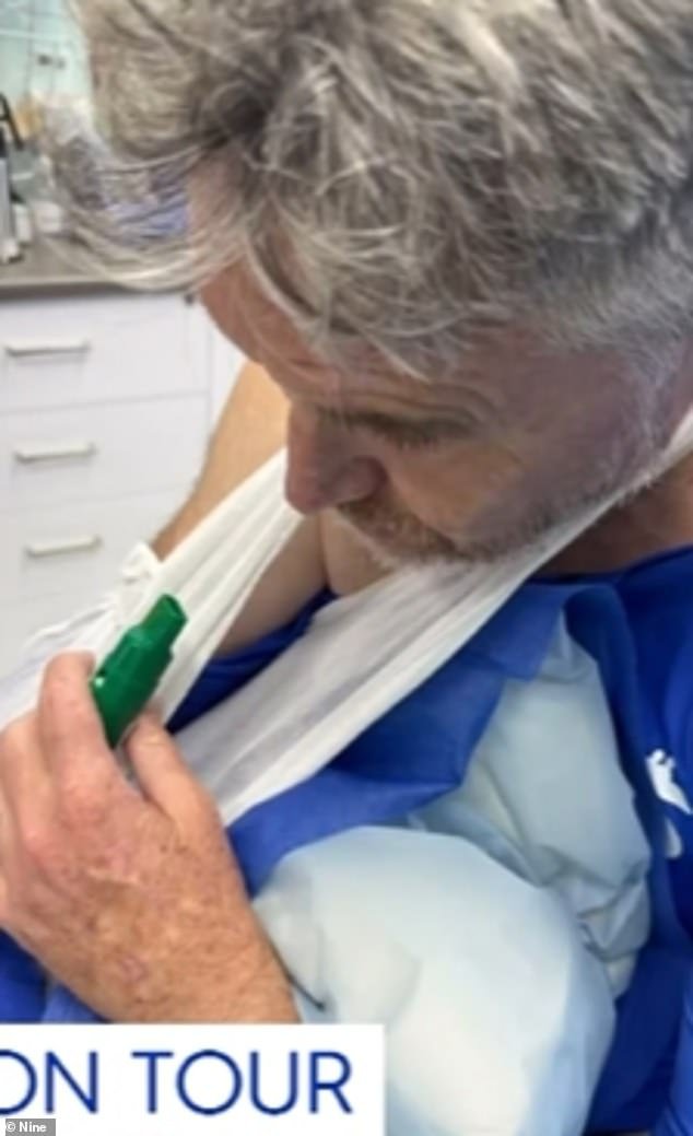The veteran presenter, 53, appeared on Today Extra on Tuesday morning and told the hosts he now swears by pain relief with Penthrox, nicknamed 'Green Whistle'.