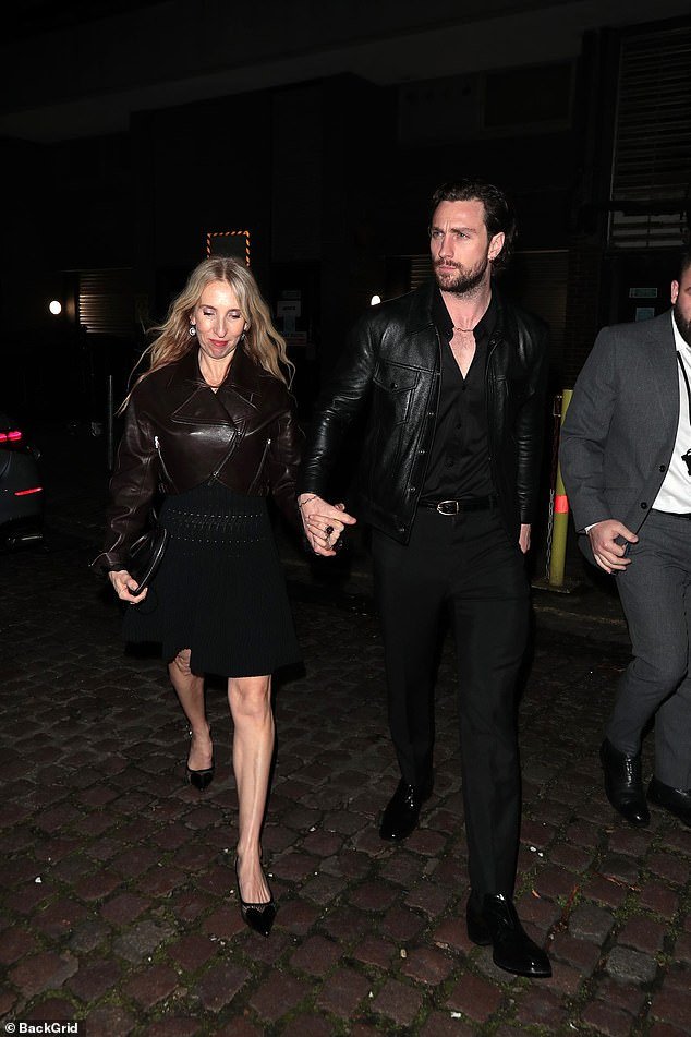 The film's director Sam Taylor-Johnson attended the party with her husband Aaron