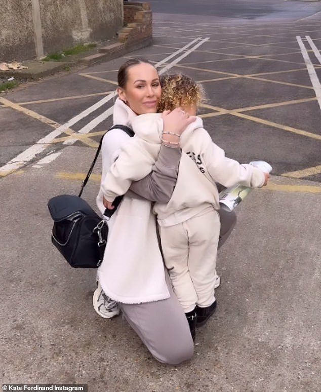In February, Kate and her husband Rio Ferdinand looked at every inch of the doting parents as they visited their local Tesco to see its new range