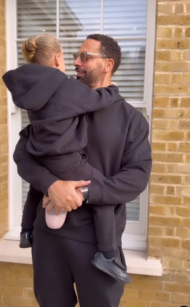 In the new Instagram clip, Kate and Rio were seen cuddling son Cree while wearing matching tracksuits from the unisex collection