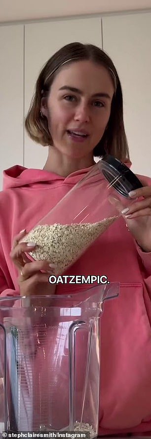 Oatzempic is also called a meal replacement shake, consisting of half a cup of oats mixed with water, lemon and lime juice