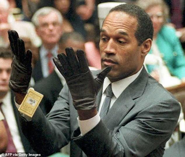 Simpson (pictured during his 1995 trial) became one of the most infamous figures in America after he was accused of murdering his ex-wife Nicole and her friend Ron