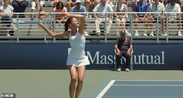 Zendaya stars in Challengers as Tashi Duncan, an aspiring tennis player who gives up her career after a serious injury (depicted in character)