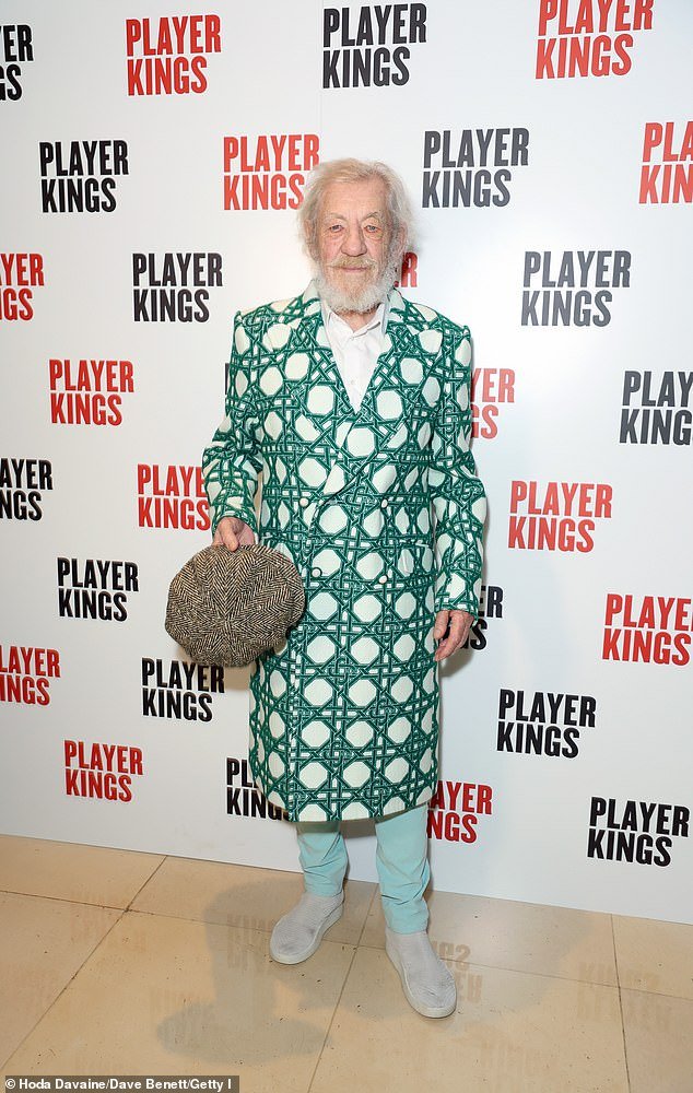 The actor, 84, took to the stage at the Noel Coward theater earlier in the evening as John Falstaff in the production, directed by Robert Icke.