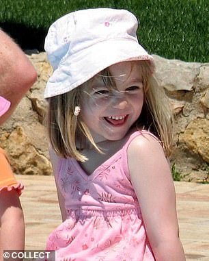 Madeleine McCann (pictured) went missing on May 3, 2007 at the age of three.  She was never found.  German criminal Christian Brueckner has been named by German prosecutors as the main suspect in her disappearance