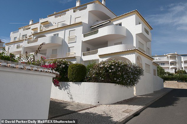 In the photo: the holiday complex where the McCanns stayed in the Portuguese Algarve in May 2007, when their three-year-old daughter disappeared without a trace