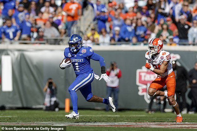 He played at Kentucky last season and racked up 1,129 rushing yards and 21 total touchdowns