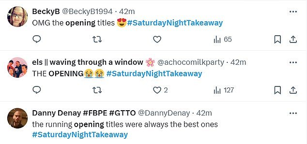 1713035508 805 Saturday Night Takeaway fans admit theyre feeling emotional and nostalgic