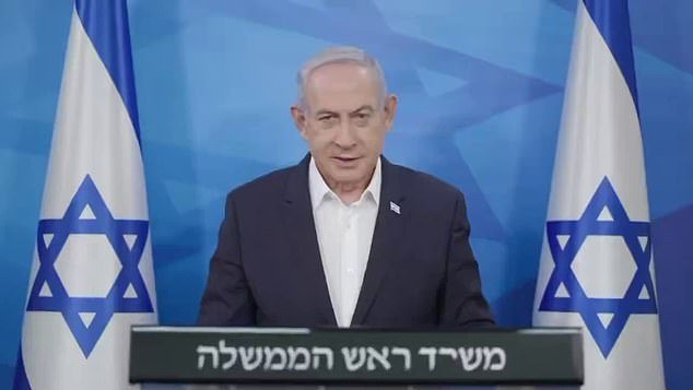 Israeli Prime Minister Benjamin Netanyahu said: 'The State of Israel is strong, the IDF is strong, the people of Israel are strong'
