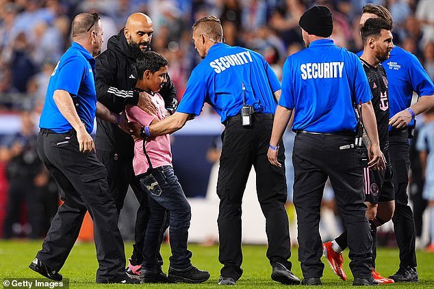 Cheuko and stadium security staff then removed the boy from the field at Arrowhead Stadium
