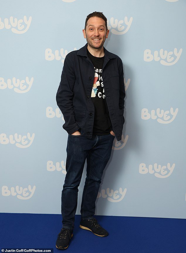 Jon arrived solo for a family screening of the Bluey episode The Sign at Odeon Luxe Leicester Square, London
