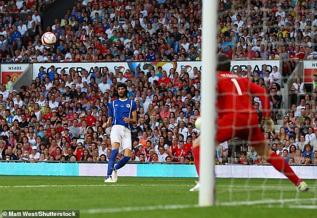 The 43-year-old is still on cloud nine after scoring a screamer for the Rest of the World at Soccer Aid in 2012