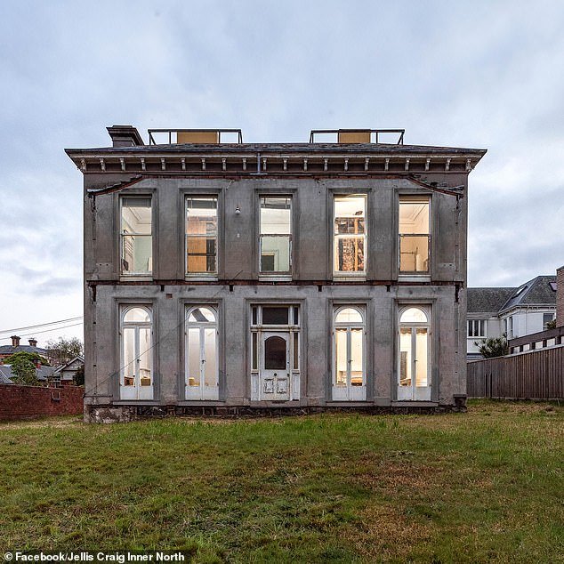 Located in Hawthorn, the once grand house stood in ruins for ten years