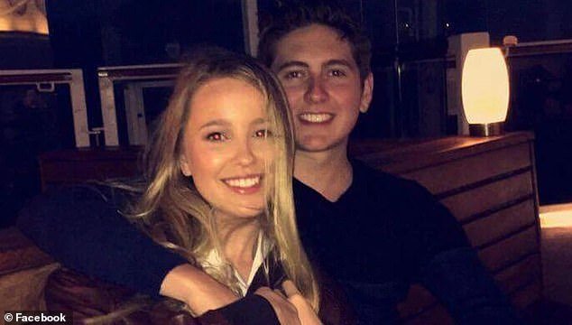 In a cruel twist of fate, her NSW police officer fiance Ashley Wildey responded to the incident, unaware that his childhood sweetheart was a victim (the couple is pictured)