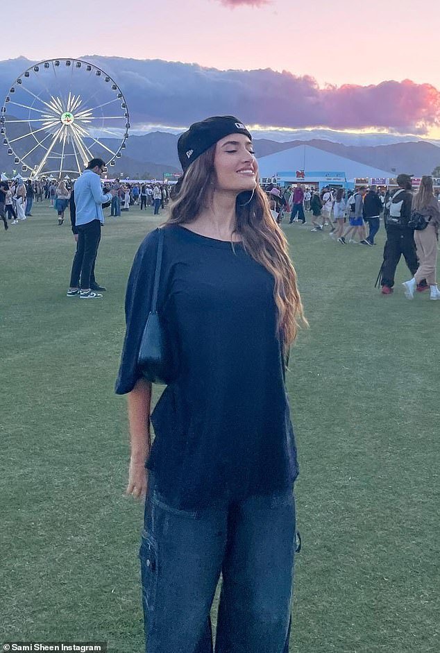 The young star, the daughter of Hollywood titans Charlie Sheen and Denise Richards, added a black baseball cap that she wore backwards