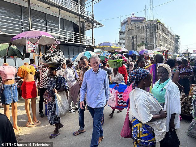 Michael Palin pictured in Nigeria for his Channel 5 show - Michael Palin In Nigeria