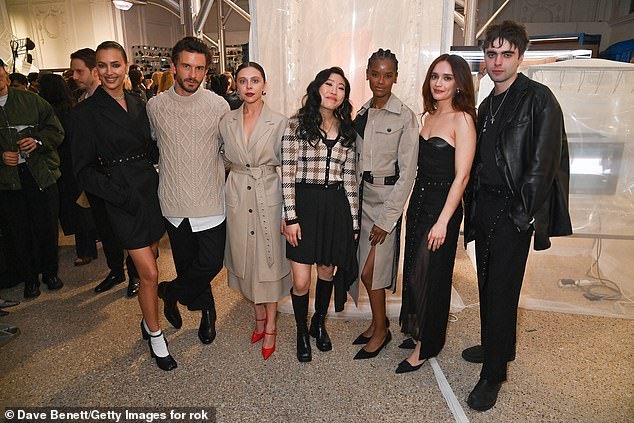 Irina Shayk, Jonathan Bailey, Bel Powley, Awkwafina, Letitia Wright, Olivia Cooke and Lennon Gallagher pictured left-right