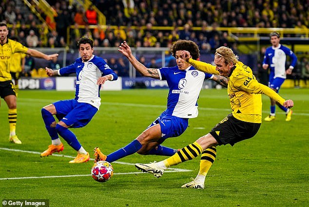 Julian Brandt scored the opener for Borussia Dortmund to put the hosts ahead in Germany
