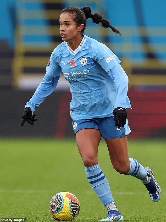 The exciting winger plays for Manchester City in the Women's Super League in England