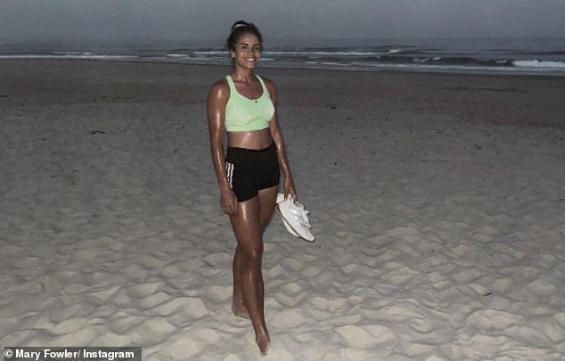 Fowler shared a photo of herself on Instagram relaxing on a beach in far north Queensland, where she visited her family in Cairns for Christmas last year.