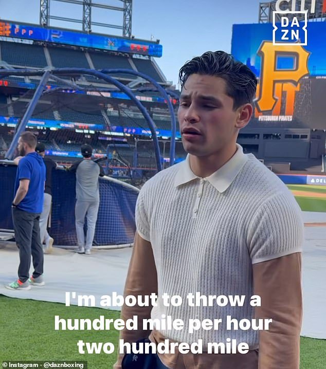 The Mets invited Garcia and Devin Haney to throw out the first pitch, but withdrew at the 11th hour