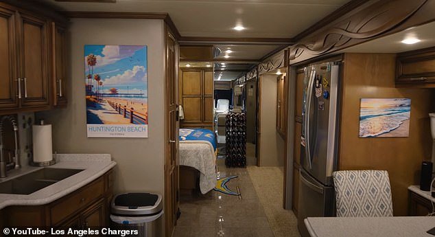 Roman, meanwhile, has more luxurious digs in his RV, as seen on video