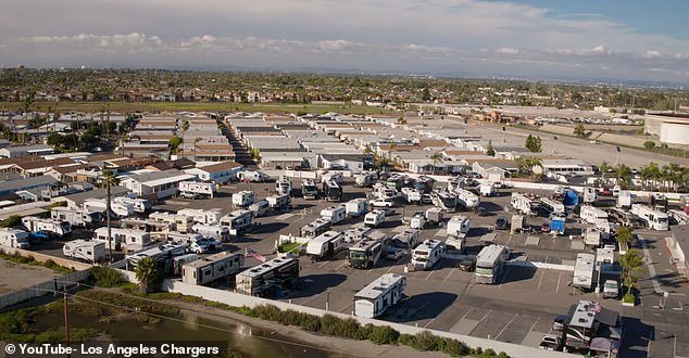 This is the RV park where Harbaugh and Roman have been living for the past few months