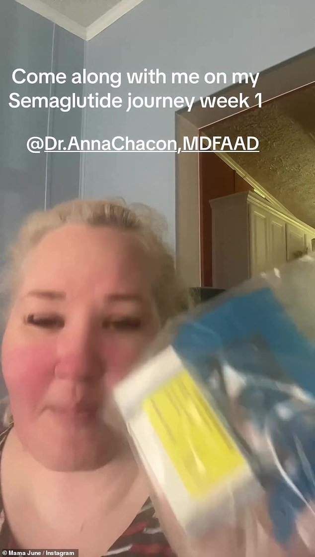 Shannon showed off the medication on Instagram