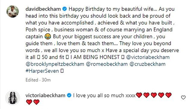 1713335037 320 Victoria Beckham is 50 David shares sweet video celebrating his