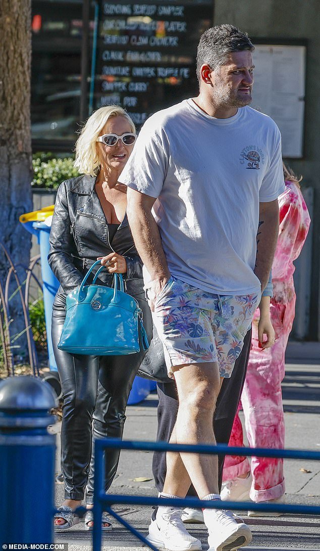 Fifi and Brendan seemed content as they appeared to leave work for the day