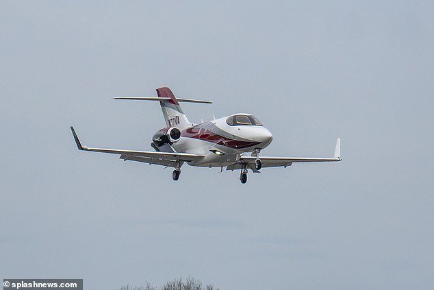 And the Hollywood icon, 61, once again showed off his aviation skills as he landed his HondaJet safely in London on Tuesday.