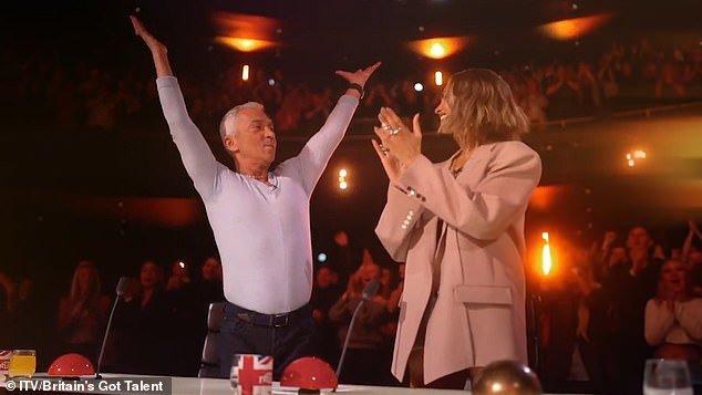 She added that the rules surrounding the Golden Buzzers have fallen by the wayside since Bruno Tonioli joined the ITV show last year (pictured with Alesha in new series)