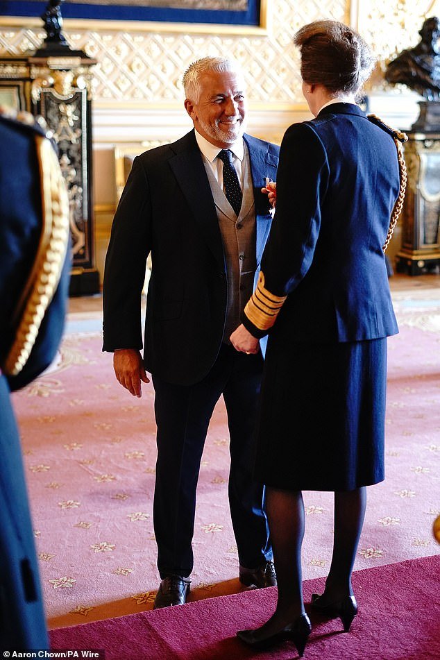 He later spoke about Princess Anne, who chaired the ceremony, and said he had previously met her at Buckinham Palace.