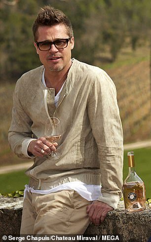 Brad Pitt is now demanding that ex-wife Angelina Jolie hand over NDA documents for previous agreements she entered into with third parties, in the latest motion in their ongoing legal battle over their Miraval winery.  He is pictured in the castle with business partner Marc Perrin