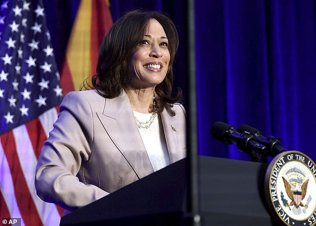 Vice President Harris spoke about Arizona's 1864 abortion ban in a speech in Tucson on Friday.  She blamed Donald Trump for overturning Roe v Wade, which paved the way for the law