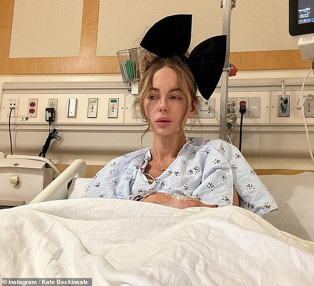 It comes after she caused confusion last week by posting and then deleting some teary snaps from her hospital bed