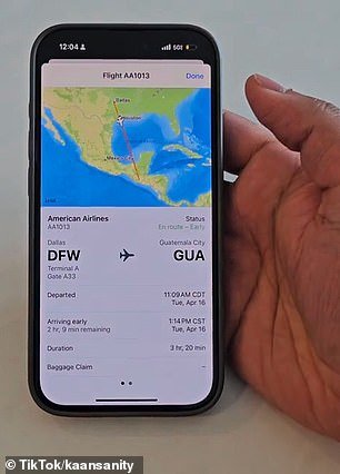 You (and any friends or family you send this flight number to) can tap 'View Flight' to see the latest information about flight departure time, arrival time and even which baggage claim area your luggage is going to.
