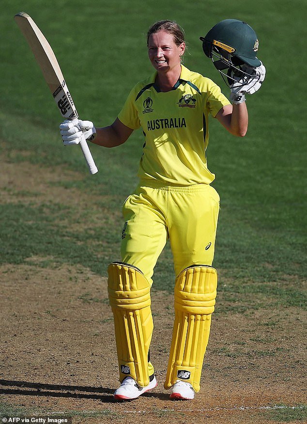 The all-time cricket great (pictured playing for Australia) opened up about running up to 90km a week in addition to her cricket training