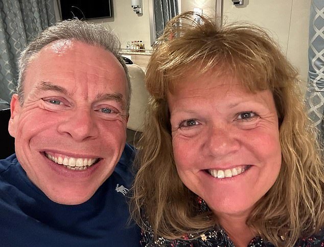 Warwick and Samantha pictured together during a date night in October last year