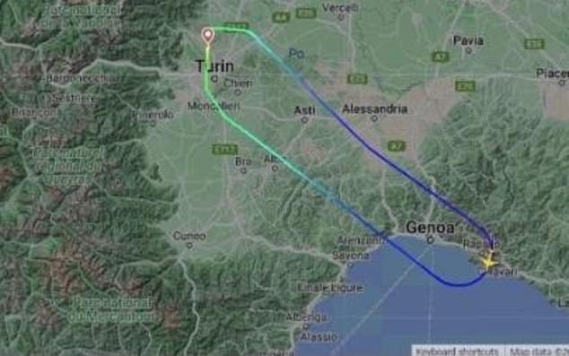 The flight was forced to return to Turin, where a doctor and nurse boarded the plane