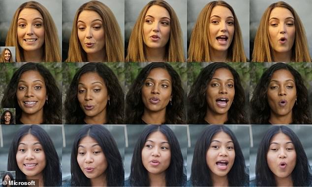Regardless of the face in the image, the tool can form realistic facial expressions that match the sounds of the spoken words