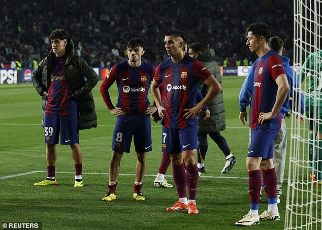 It was a chastening evening for Barcelona, ​​who saw their chances of European glory squandered