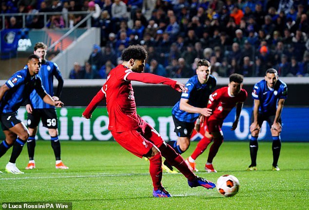 Mohamed Salah scored an early penalty but was wasteful with his final pass and then finished