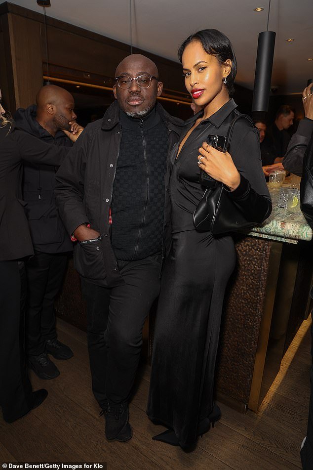 Naomi posed for a sweet photo with former British Vogue editor-in-chief Edward Enninful
