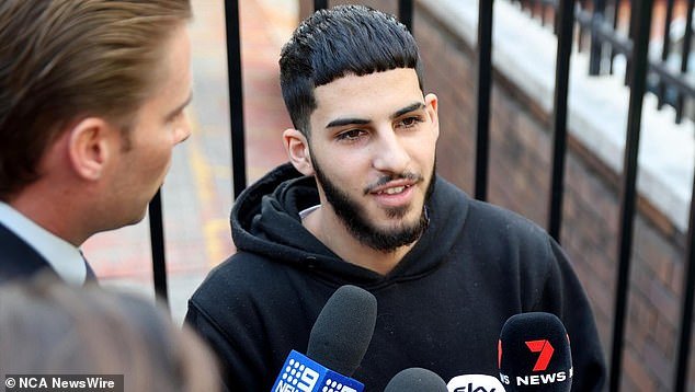The first man arrested over the alleged riot, 19-year-old Dani Mansour (pictured), was told in court on Thursday he was facing charges that he filmed himself kicking two police cars.