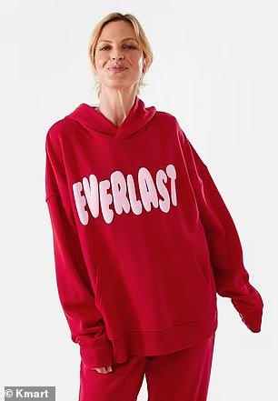 The $29 Active Everlast Oversized Women's Hoodie features a similar font and style to the White fox Offstage Hoodie in Glacier Gray
